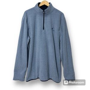 Nautica 1/4 Zip Fleece Sweater Light Blue Men’s Size XXL